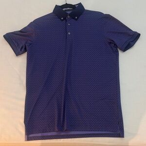 Greyson Men's Purple Textured Button-Down Polo